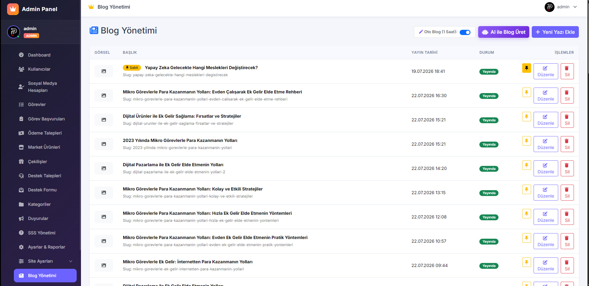 Dashboard Önizleme 8